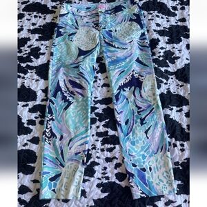 Lilly Pulitzer Size 4 Kelly Pant Pineapple Print